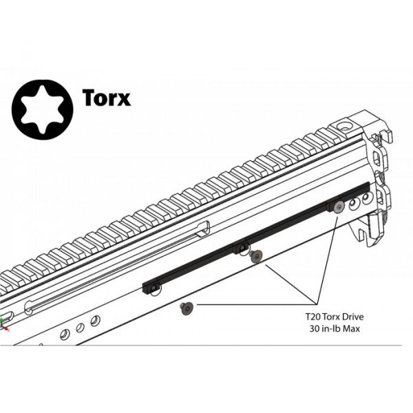 Receiver Rail Screw Set (Torx Upgrade)